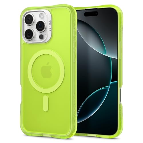 CYRILL von Spigen UltraSheer Mag Hülle Kompatibel mit iPhone 16 Pro Max (2024) - Lime von CYRILL