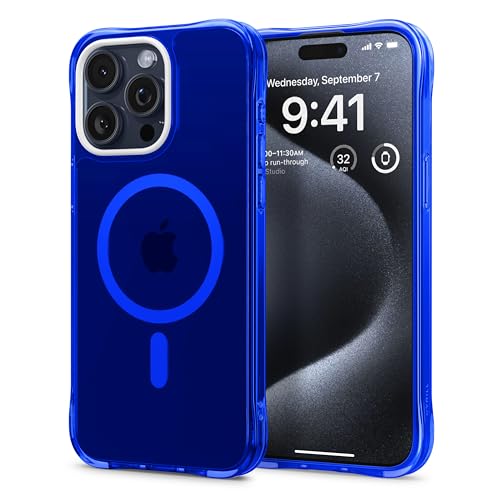 CYRILL von Spigen Ultrasheer Mag Hülle Kompatibel mit iPhone 15 Pro Max (2023) - Denim von CYRILL