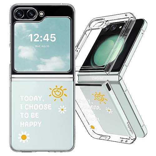 CYRILL x Spigen Zusammenarbeit Hülle [kompatibel mit Samsung Z Flip 5], Premium Muster Transparent Schutzhülle (2023) - Sunny von CYRILL