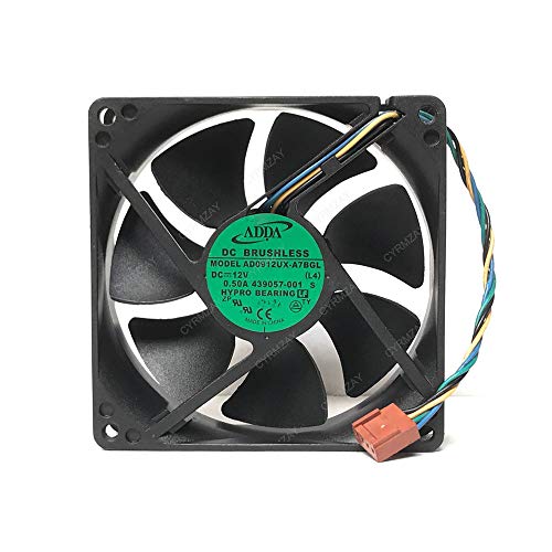 CYRMZAY Kompatibel für ADDA AD0912UX-A7BGL 9225 3900RPM 50CFM 92mm 90mm PWM 12V Lüfter von CYRMZAY