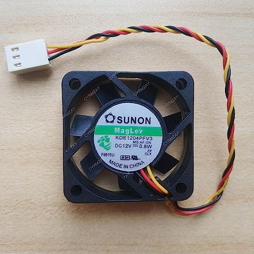 CYRMZAY Kompatibel für Sunon KDE1204PFV3 40mm 4CM 4010 DC 12V 0.8W 3-Pin Lüfter von CYRMZAY