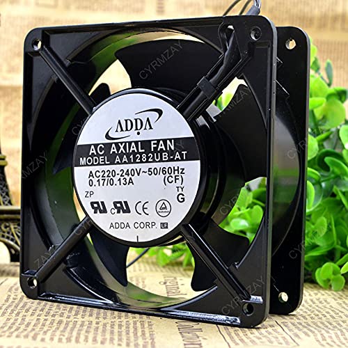 CYRMZAY kompatibel für ADDA AA1282UB-AT AC220-240V 0.17/0.13A 2-Wire 12038 12CM Cooling Lüfter von CYRMZAY