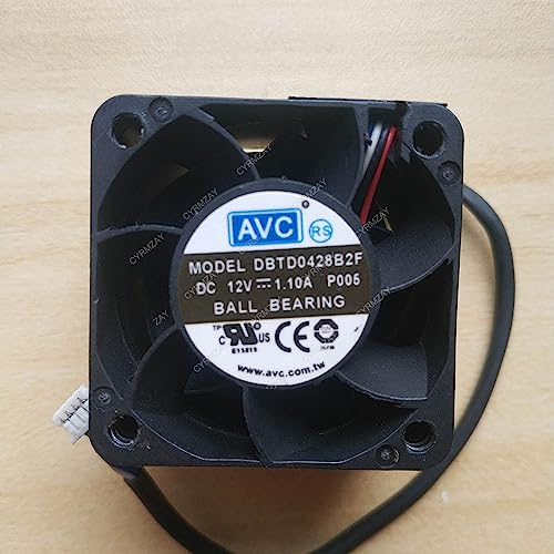 CYRMZAY kompatibel für AVC DBTD0428B2F 12V 1.10A 4028 4CM PWM 4-Wire Cooling Lüfter von CYRMZAY
