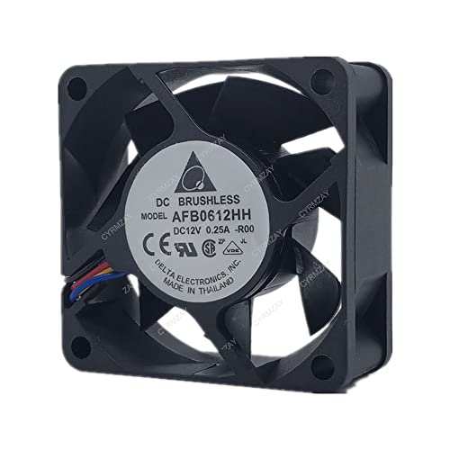 CYRMZAY kompatibel für Delta AFB0612HH 12V 0.25A 6cm 4-Wire Cooling Lüfter von CYRMZAY
