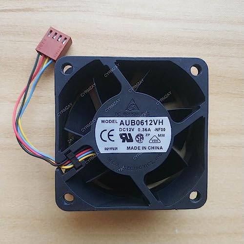 CYRMZAY kompatibel für Delta AUB0612VH 12V 0.36A 6025 6cm PWM 4-Wire Cooling Lüfter von CYRMZAY