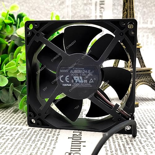 CYRMZAY kompatibel für Delta AUB0812H-E 12V 0.3A 8CM 3-Wire cooling Lüfter von CYRMZAY