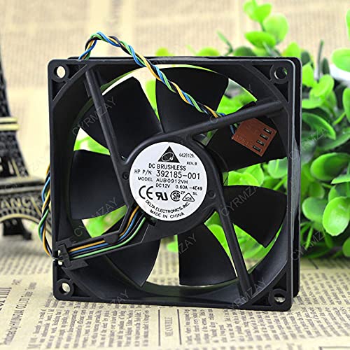 CYRMZAY kompatibel für Delta AUB0912VH 392185-001 12V 0.60A 9025 9CM 4 pin Cooling Lüfter von CYRMZAY