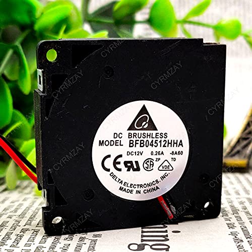 CYRMZAY kompatibel für Delta BFB04512HHA 12V 0.26A 2-Wire 4.5CM 4510 cooling Lüfter von CYRMZAY