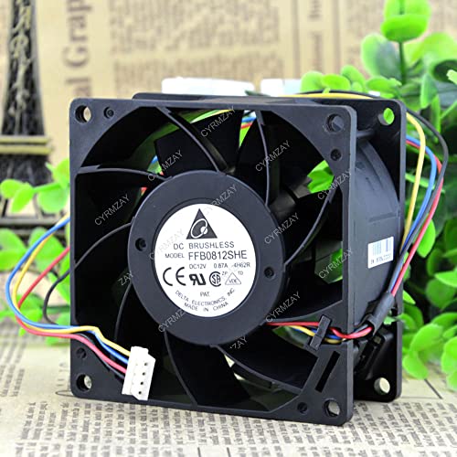 CYRMZAY kompatibel für Delta FFB0812SHE 12V 0.87A 8038 8cm 4-Wire cooling Lüfter CYRMZAY kompatibel für Delta FFB0812SHE 12V 0.87A 8038 8cm 4-Wire cooling Lüfter von CYRMZAY