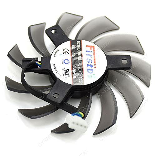 CYRMZAY kompatibel für Firstd FD7010H12S DC12V 0.35A 4Pin Cooling Lüfter von CYRMZAY