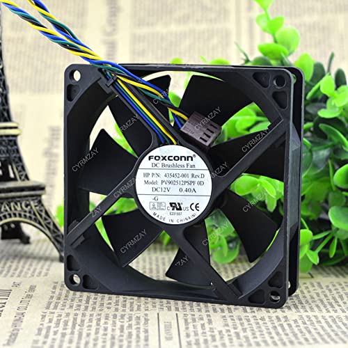 CYRMZAY kompatibel für Foxconn PV902512PSPF 0D 12V 0.40A 9CM 4-Wire cooling Lüfter von CYRMZAY