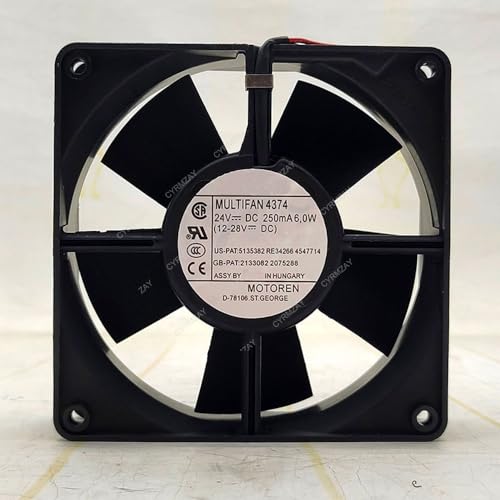 CYRMZAY kompatibel für MULTIFAN 4374 12032 24V 250mA 6.0W 12cm cooling Lüfter von CYRMZAY