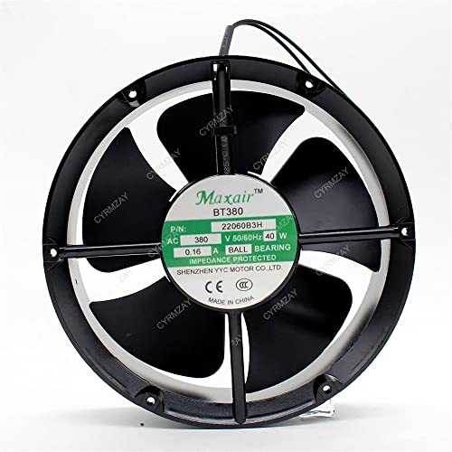 CYRMZAY kompatibel für Maxair 22060B3H BT380 380V 0.16A 40W 2-Wire cooling Lüfter von CYRMZAY