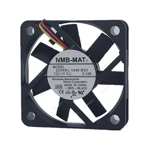 CYRMZAY kompatibel für NMB-MAT 2004KL-04W-B50 12V 0.14A 5010 5CM 2-Wire cooling Lüfter von CYRMZAY