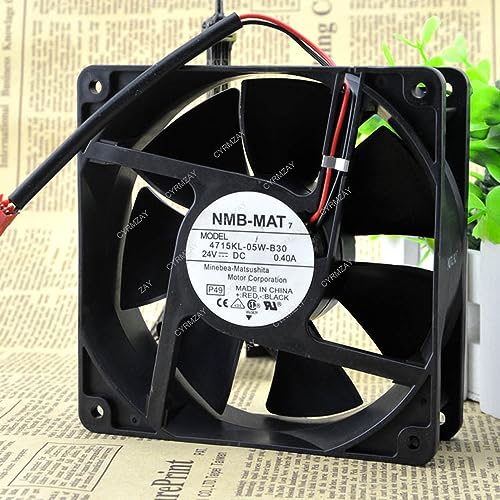 CYRMZAY kompatibel für NMB-MAT7 4715KL-05W-B30 24V 0.4A 12038 2-Wire cooling Lüfter von CYRMZAY
