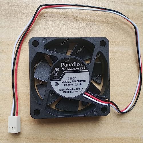 CYRMZAY kompatibel für Panaflo FBA06T24H 60 * 60 * 15mm DC 24V 0.11A 3Pin Cooling Lüfter von CYRMZAY