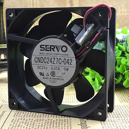 CYRMZAY kompatibel für SERVO CNDC24Z7C-042 24V 0.37A 9W 2-Wire cooling Lüfter von CYRMZAY