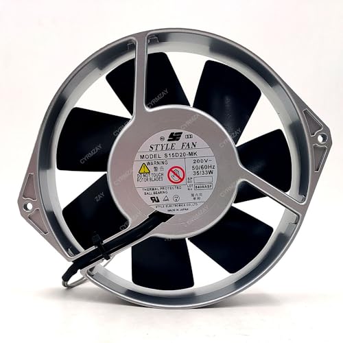 CYRMZAY kompatibel für STYLE FAN S15D20-MK 200V 35-33w 17238 2-Wire cooling Lüfter von CYRMZAY