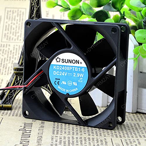 CYRMZAY kompatibel für SUNON KD2408PTB1-6 24V 2.9W 2-Wire 8025 cooling Lüfter von CYRMZAY