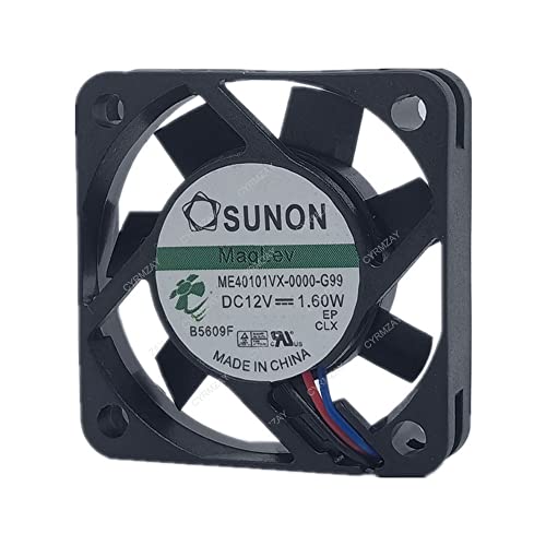 CYRMZAY kompatibel für SUNON ME40101VX-0000-G99 4010 12V 1.60W 4CM 3-Wire Cooling Lüfter von CYRMZAY