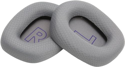 CYSFETENA 2 Stück Austauschbare Kopfhörer Ohrpolster, Atmungsaktive und Flexible Kopfhörer Polster, Silbergraue Weiche und Komfortable Ohrpolster für G733 Headset CYSFETENA 2 Stück Austauschbare Kopfhörer Ohrpolster, Atmungsaktive und Flexible Kopfhörer Polster, Silbergraue Weiche und Komfortable Ohrpolster für G733 Headset von CYSFETENA