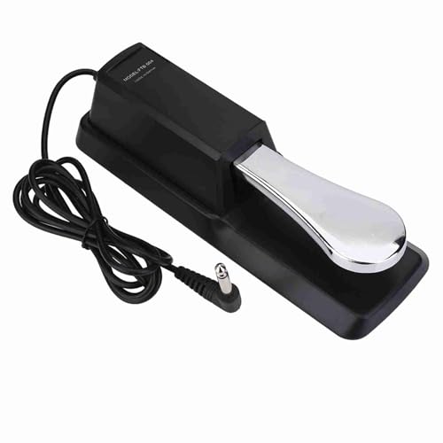 CYSFETENA 6,5 MM Schnittstelle Keyboard Sustain Pedal,Rutschfeste Gummiboden Piano Pedal,Universal Keyboard Pedal mit 160cm Kabels für Elektronische Keyboards und Digitalpianos CYSFETENA 6,5 MM Schnittstelle Keyboard Sustain Pedal,Rutschfeste Gummiboden Piano Pedal,Universal Keyboard Pedal mit 160cm Kabels für Elektronische Keyboards und Digitalpianos von CYSFETENA