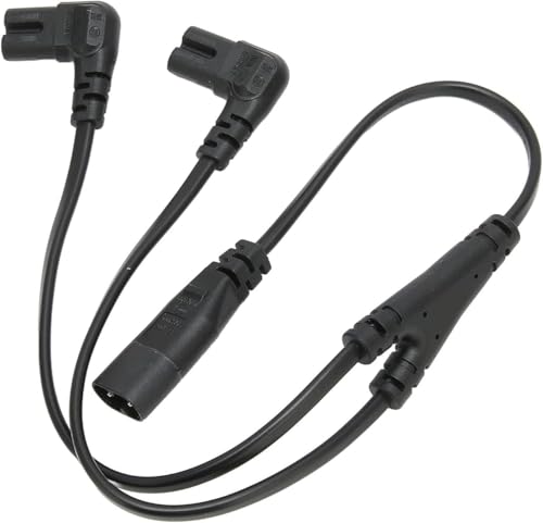 CYSFETENA IEC320 C8 auf Dual IEC320 C7 Split Stecker, 1500 W 1 In 2 Out C7 Stecker, Wasserdichtes Y C8 C7 2 Poliger Stecker für Schreibtischlampe, Lautsprecher, Drucker CYSFETENA IEC320 C8 auf Dual IEC320 C7 Split Stecker, 1500 W 1 In 2 Out C7 Stecker, Wasserdichtes Y C8 C7 2 Poliger Stecker für Schreibtischlampe, Lautsprecher, Drucker von CYSFETENA