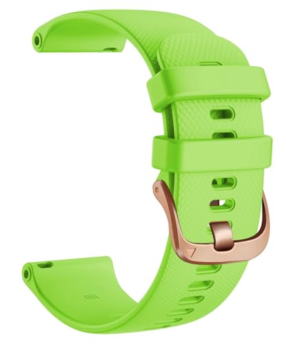 CYSUE 18 20 22mm Smart Watch Offizielle Riemen Für Venu 2 Silikon Armbandgürtel Für Venu 2S SQ Armband (Color : Green, Size : 18For Venu 2S) von CYSUE