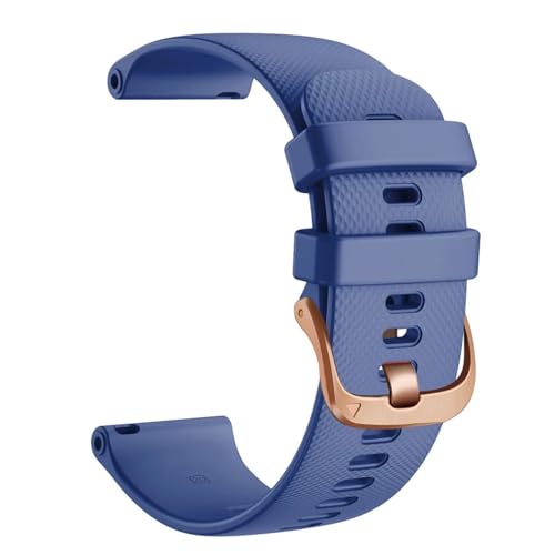 CYSUE 18 20 22mm Smart Watch Offizielle Riemen Für Venu 2 Silikon Armbandgürtel Für Venu 2S SQ Armband (Color : Navy, Size : 20mm Universal) von CYSUE
