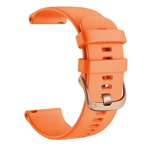 CYSUE 18 20 22mm Smart Watch Offizielle Riemen Für Venu 2 Silikon Armbandgürtel Für Venu 2S SQ Armband (Color : Orange, Size : 20For Venu-SQ) von CYSUE