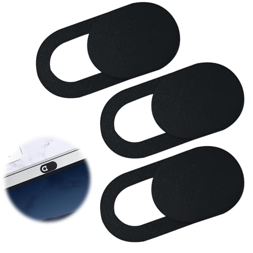 CYXZMYA 0.75mm extra dünn | selbstklebend | Slider Kamera Abdeckung | Privatsphärenschutz Webcam Abdeckung | für Computer, Laptop, Tablet, Smartphone | 720p HD | Schwarz 3er Set CYXZMYA 0.75mm extra dünn | selbstklebend | Slider Kamera Abdeckung | Privatsphärenschutz Webcam Abdeckung | für Computer, Laptop, Tablet, Smartphone | 720p HD | Schwarz 3er Set von CYXZMYA
