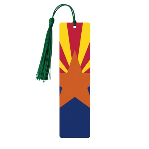 Arizona-Flaggen-Druck, exquisite Holz-Lesezeichen, doppelseitig, vollgedrucktes Design, ideales Geschenk für Bücherwürmer von CZDBNLHF