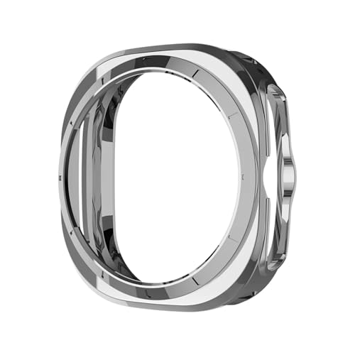 CZKE TPU-Schutzhülle für Samsung Galaxy Watch 7 Ultra, 47 mm, weicher Rahmenschutz, kratzfest, für Galaxy Watch Ultra (Silber) von CZKE