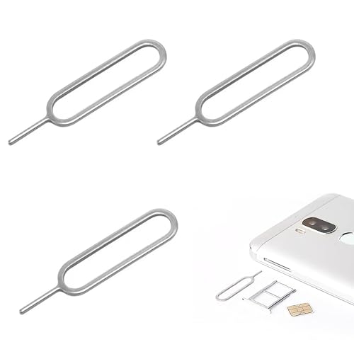 3 SIM Karte Nadel, SIM Kartenträger Auswerfer Pin Auswerfen Removal Tool, SIM Pin Handy Nadel Kompatibel mit Allen iPhone, Android, HTC, Samsung Galaxy Smartphone 3 SIM Karte Nadel, SIM Kartenträger Auswerfer Pin Auswerfen Removal Tool, SIM Pin Handy Nadel Kompatibel mit Allen iPhone, Android, HTC, Samsung Galaxy Smartphone von CZNBZIU