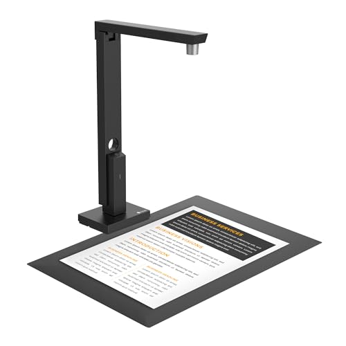 CZUR 8MP USB-Dokumentenkamera und Visualizer, A4 Dokumentenscanner tragbarer Scanner, für Lehr- und Klassenzimmer, Home-Office, kompatibel mit Windows, macOS (Lens800) von CZUR