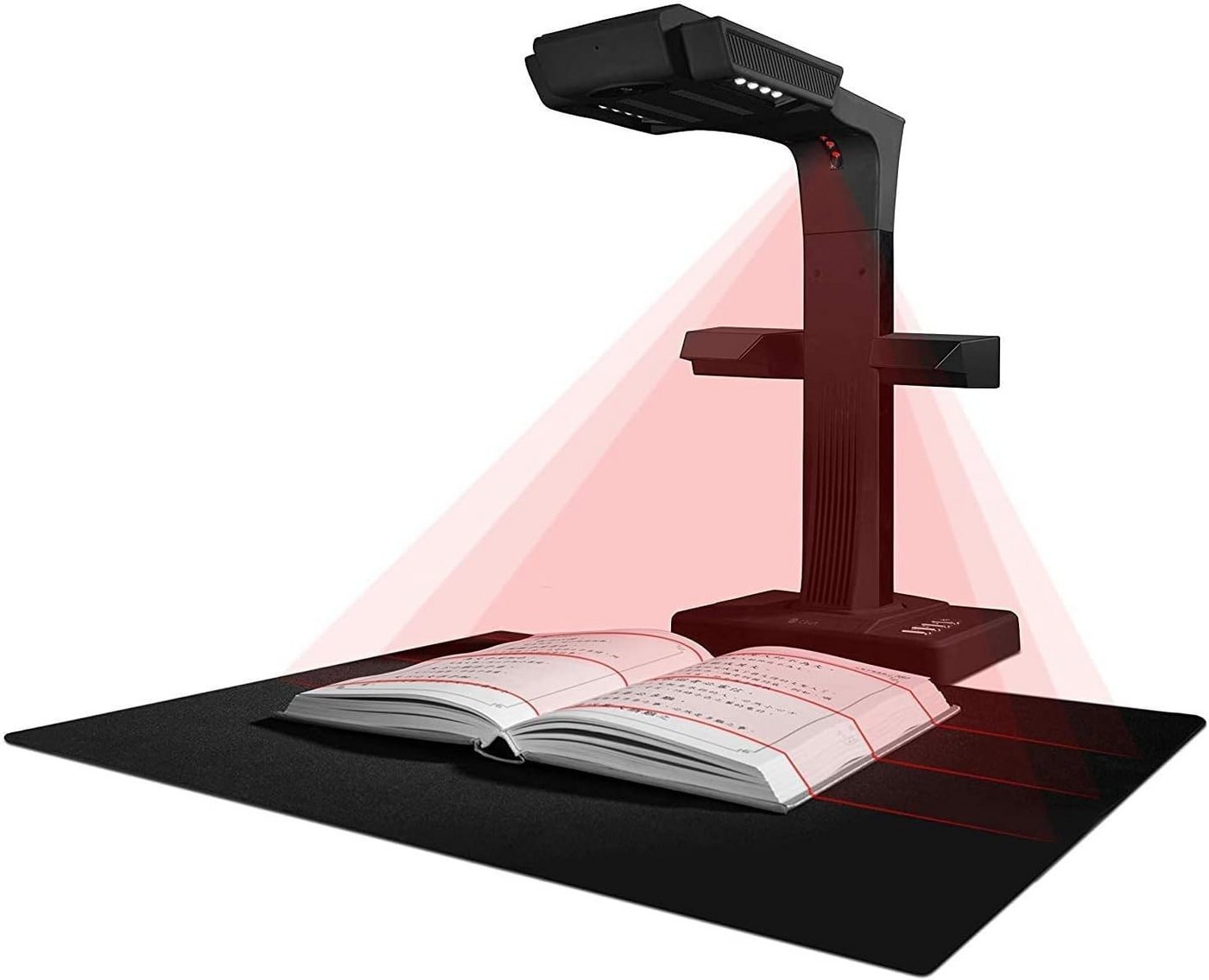 CZUR ET18 Pro Professioneller Buchscanner mit LED Fülllicht, 18 Megapixel Buchscanner, (für Windows und macOS mit Laser Verflachungstechnologie) von CZUR