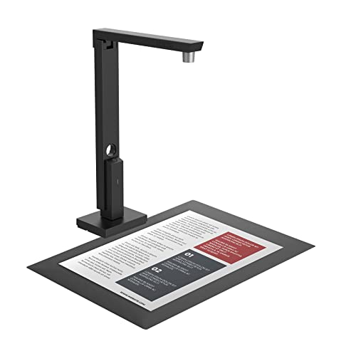 CZUR Lens Pro 12 MP Tragbarer Dokumentenscanner, schneller USB-Scanner Papierschutz kein Stau/kein Kratzer, 330 DPI, mit OCR, mobiler Scanner für Mac, Windows (Lens1200) von CZUR