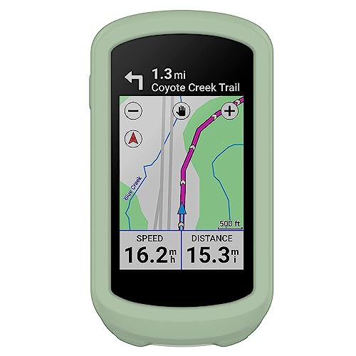 CZhkg Hülle Kompatibel mit Garmin Edge Explore 2 Case, Kratzfest Silikon Cover GPS Bike Computer Tasche Schutzhülle Abdeckung Fall für Garmin Edge Explore 2 Zubehör (Grün) von CZhkg