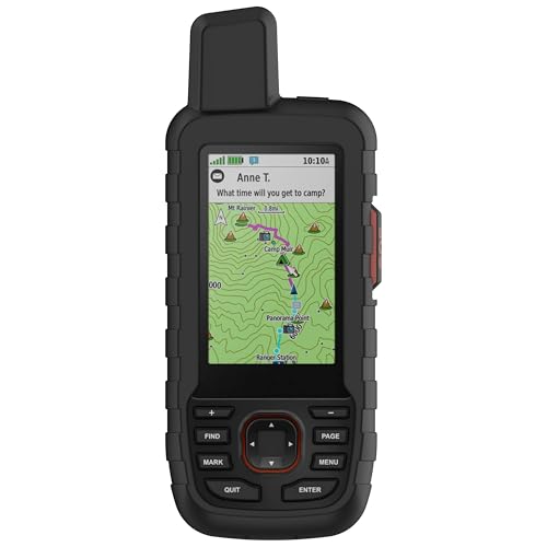 CZhkg Hülle Kompatibel mit Garmin GPS MAP 66i Case, Robustes Silikon Gehäuse Transparent Silikon Cover Handheld Positionierer Tasche Schutzhülle Abdeckung Fall für Garmin GPS MAP 67i/66i (Schwarz) CZhkg Hülle Kompatibel mit Garmin GPS MAP 66i Case, Robustes Silikon Gehäuse Transparent Silikon Cover Handheld Positionierer Tasche Schutzhülle Abdeckung Fall für Garmin GPS MAP 67i/66i (Schwarz) von CZhkg
