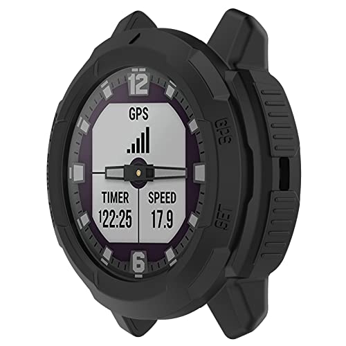 CZhkg Hülle Kompatibel mit Garmin Instinct Crossover Watch Case,Schutzhülle Clear Silikon Ultradünne Kratzfest Transparent Cover Abdeckung Tasche für Garmin Instinct Crossover Watch Zubehör (Schwarz) CZhkg Hülle Kompatibel mit Garmin Instinct Crossover Watch Case,Schutzhülle Clear Silikon Ultradünne Kratzfest Transparent Cover Abdeckung Tasche für Garmin Instinct Crossover Watch Zubehör (Schwarz) von CZhkg