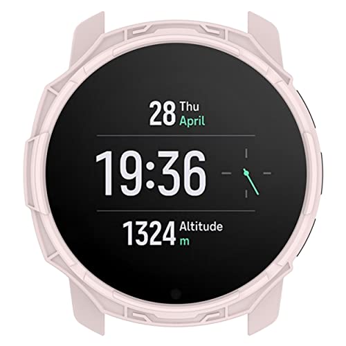 CZhkg Hülle Kompatibel mit Suunto 9 Peak Case, Schutzhülle Clear Silikon Ultradünne Kratzfest Transparent Cover Abdeckung Tasche für Suunto 9 Peak Pro/Suunto 9 Peak Watch zubehör (Rosa) von CZhkg
