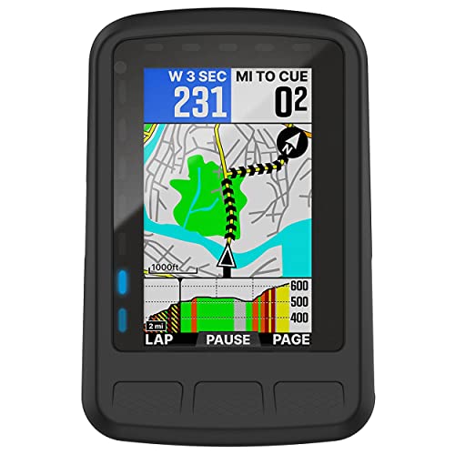 CZhkg Hülle Kompatibel mit Wahoo ELEMNT ROAM WFCC4 Case,Transparent Silikon Cover GPS Bike Computer Tasche Schutzhülle Abdeckung Fall für Wahoo ELEMNT ROAM WFCC4 Zubehör (Blau) von CZhkg