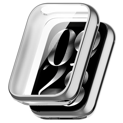 CZhkg Hülle Kompatibel mit Xiaomi Mi Band 8 Pro Cover, Schutzhülle Ultradünne Kratzfest Transparent TPU Gehärteter Film Case Abdeckung Cover Tasche Uhrengehäuse für Xiaomi Mi Band 8 Pro (Silber) CZhkg Hülle Kompatibel mit Xiaomi Mi Band 8 Pro Cover, Schutzhülle Ultradünne Kratzfest Transparent TPU Gehärteter Film Case Abdeckung Cover Tasche Uhrengehäuse für Xiaomi Mi Band 8 Pro (Silber) von CZhkg