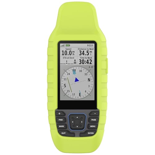 CZhkg Silikon Hülle Kompatibel mit Garmin GPS MAP 79S Case, Navigator Protective Case, Anti-Scratch Wear Resistant Cover Water Proof Protective Cover für Garmin GPS MAP 79SC (Grün) von CZhkg