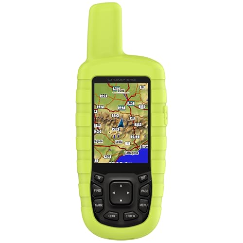 CZhkg Silikon Hülle Kompatibel mit Garmin GPS Map 64/ 64S Case, Navigator Protective Case, Anti-Scratch Wear Resistant Cover Water Proof Protective Cover ür Garmin GPS Map 63/ 63SC (Grün1) von CZhkg