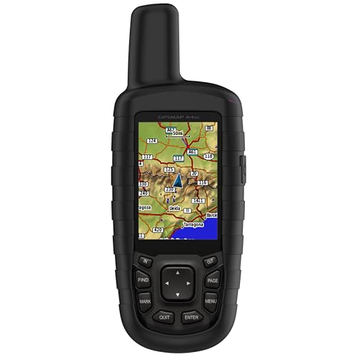 CZhkg Silikon Hülle Kompatibel mit Garmin GPS Map 64/ 64S Case, Navigator Protective Case, Anti-Scratch Wear Resistant Cover Water Proof Protective Cover ür Garmin GPS Map 63/ 63SC (Schwarz) von CZhkg