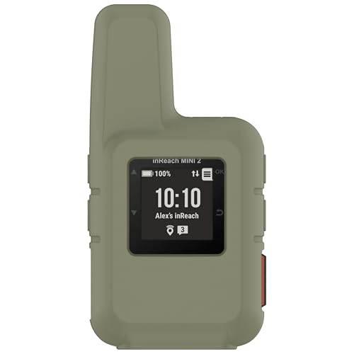 CZhkg Silikon Hülle Kompatibel mit Garmin inReach Mini 2 Case, Navigator Protective Case, Anti-Scratch Wear Resistant Cover Water Proof Protective Cover für Garmin inReach Mini 2 (Grün) von CZhkg