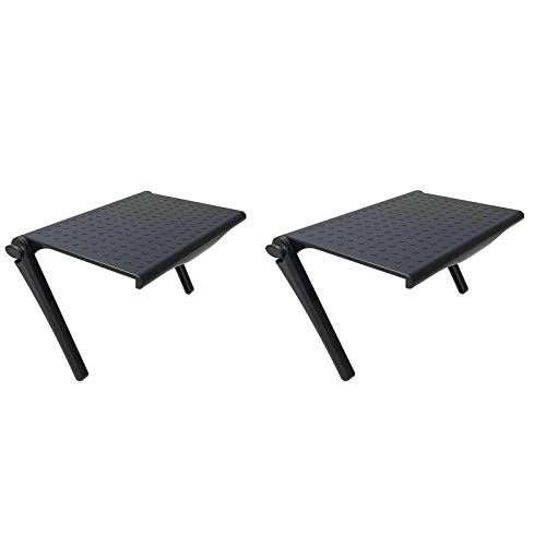 2 Stück Screen Top Shelf TV Regal Computer Monitor Oberes Faltbares Speicherregal Monitorständer Einstellbares Angle Standfuß für TV-Box, Router, Game Box von CZlinOduMMX