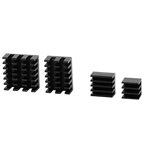 20pcs Schwarzes Aluminium -Kühlkörper CPU -Kühler mit Klebstoff, die Zur Maximierung der Oberfläche und Zur Verringerung des Hardwareausfalls für 2/3/4 3B+ 4B Ausgelegt Sind 20pcs Schwarzes Aluminium -Kühlkörper CPU -Kühler mit Klebstoff, die Zur Maximierung der Oberfläche und Zur Verringerung des Hardwareausfalls für 2/3/4 3B+ 4B Ausgelegt Sind von CaCaCook