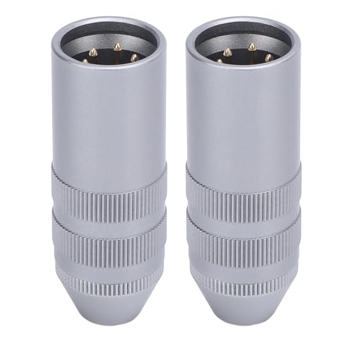 4 Pin XLR Bis 4,4 Mm Ausgeglichener Weiblicher Adapter, Schalladapter für Mikrofone -Mixer Aktive Lautsprecher, Nahtlose Konnektivität, Maximale Klangqualität von CaCaCook
